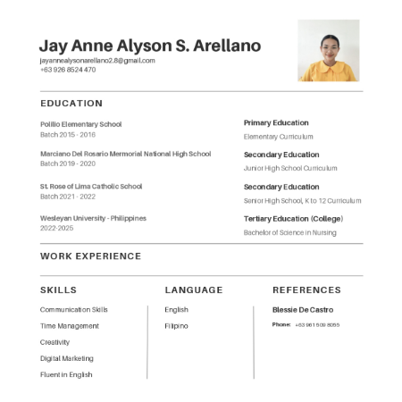 JAY ANNE ALYSON A.'s profile photo